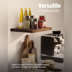 One Batoda Floating Wall Shelf (16x12 Inch)